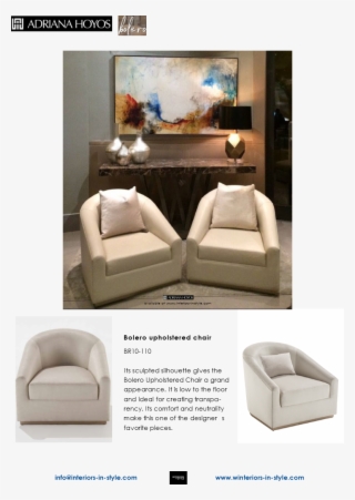 Bolero Upholstered Chair 110 / Bolero Upholstered Chair - Club Chair #9734519