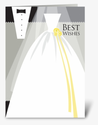Bride & Groom Best Wishes - Graphic Design #9734712