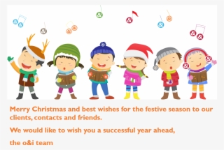 Best Wishes For The Festive Season From O&i Consulting - Christmas Singing Clipart #9734771