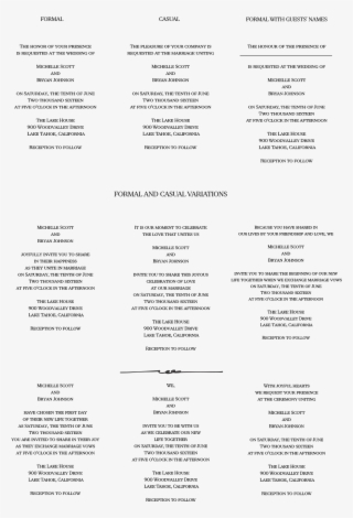 Here Comes The Invite Wording 4 - Parallel #9735527