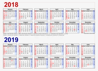 2018 2019 Calendar S Png - 2019 Biweekly Payroll Calendar #9736584
