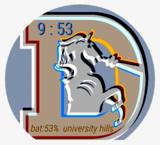 Broncos Old School D Watch Face Preview #9737194
