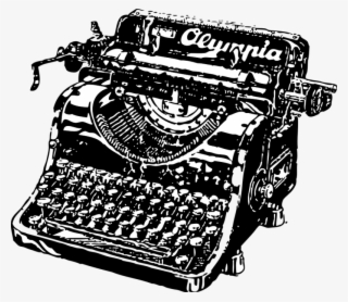 Typewriter Png, Download Png Image With Transparent - Typewriter Black And White #9737287