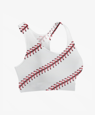 Baseball Stitches Sports Bra - Active Tank #9737377