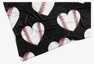 Baseball Lovers Heart Stitches Fleece Blanket - Baseball #9737808