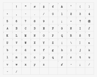 Secret Typewriter Regular - Number #9738253