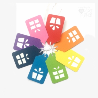 Rainbow Present Gift Tags, Bright Colours - Paper Product #9738388