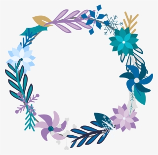 #winter #wreath #flowers #floral - Winter Wreath Transparent #9738717