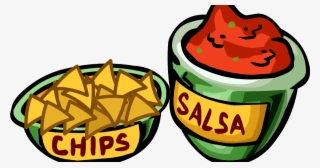 Png Black And White Dip Huge - Chips And Salsa Clip Art #9739322