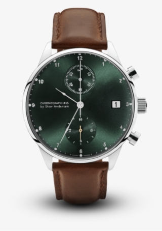 1815 Chronograph, Steel / Green Sunray - Chronograph 1815 By Skov Andersen #9739484