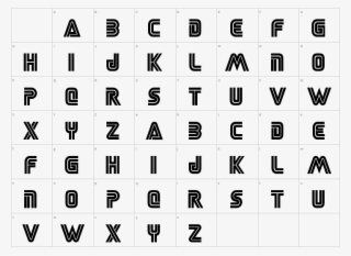 Glyph Map - Monochrome #9739837
