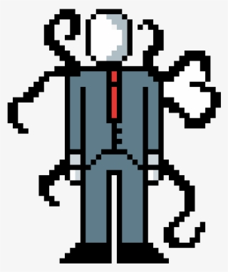 Slenderman - Minecraft Pixel Art Slender Man #9740501