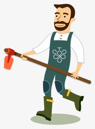 Farming Clipart Happy - Vineyard Worker Clip Art #9741321