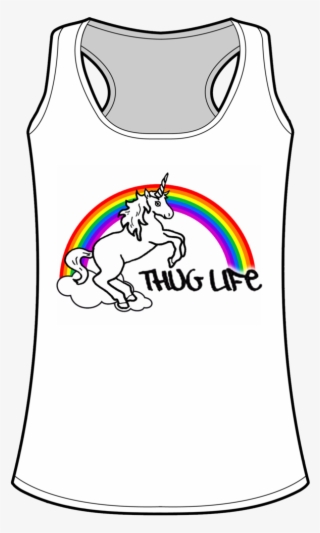 Thug Life Rainbow Unicorn Muscle Tank - Active Tank #9741693