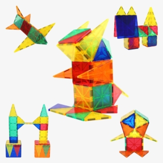 60-piece Magnetic Tile Set - Tile #9744220