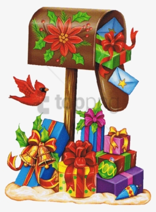 Free Png Christmas Mailbox Png Image With Transparent - Mailbox Christmas Art #9744378