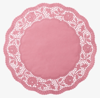 Doilies Rose, Ø 35cm - Tortenspitze Rosa #9744800