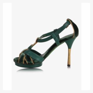 Gucci Green Velvet Sandals - Basic Pump #9747578