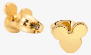 Gold Mickey Mouse Earrings #9748077