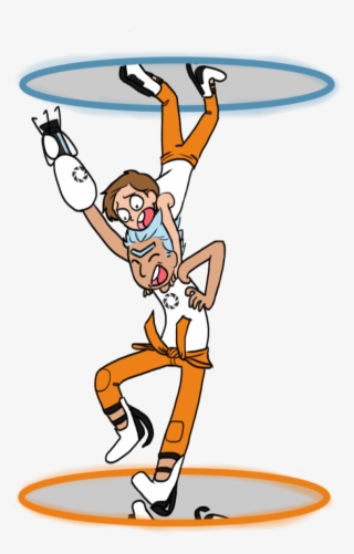 Rick And Morty Thinking With Portals - Slam Dunk #9748674