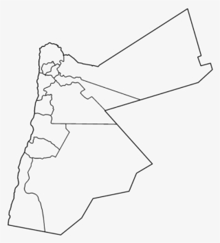 Jordan Governorates Blank - Jordania Mapa Png #9749909