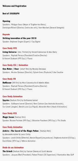 Welcome And Registration Best Of Siggraph Opening Speakers - Lettere Per Le Maestre #9750128