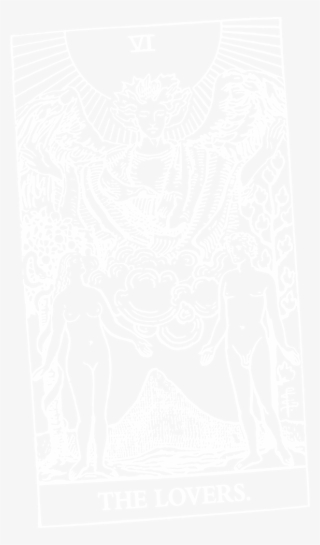 04 Lovers Sm Sq - Lovers Tarot Hanging #9751275