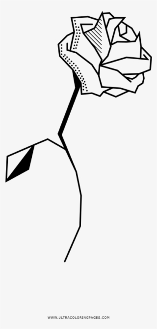 Rosa Desenho Para Colorir Ultra Coloring Pages - Rosa Png Blanco Y Negro #9751920