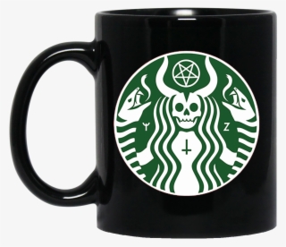 Starbucks Satan 804059552202 Black Mug 11oz - Starbucks New Logo 2011 #9752250