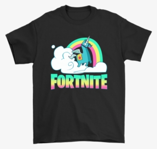 Fortnite Battle Royale Rainbow Llama Unicorn Shirts-potatotee - We Re Just Two Lost Souls Swimming Fish Bowl #9752641