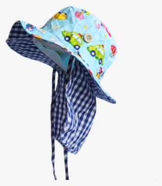Cartoon Printed Summer Kids Baby Flap Sun Protection - Illustration #9753143