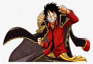 Luffy Vs Natsu And Gray - One Piece Luffy Black Cape #9753421
