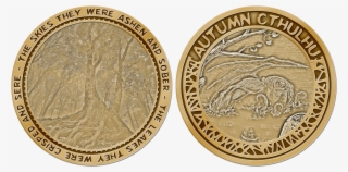 "autumn Cthulhu" Coin, Featuring Both Covers - Three Kings Byzantine Coin #9754083