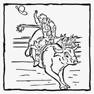 Bull Riding - Cartoon #9757311