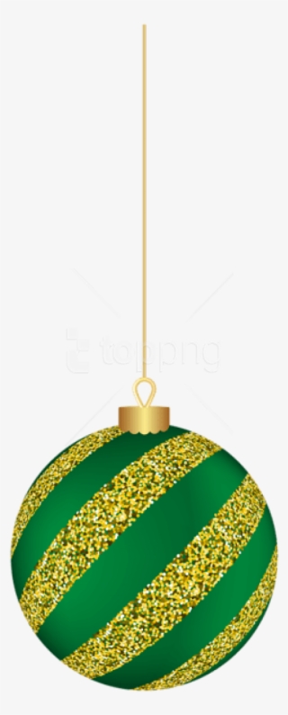 Green Hanging Christmas Ball Png Clipart - Green Christmas Ball Vector ...