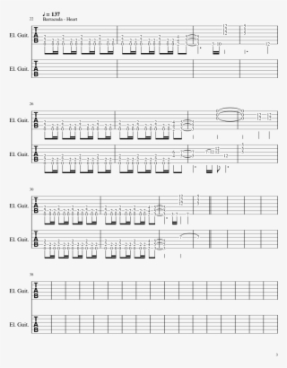 Guitar Hero 3 Medley Sheet Music 3 Of 4 Pages - Sheet Music #9759004