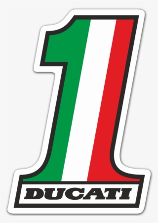 Car & Motorbike Stickers - Ducati No 1 Sticker #9760272