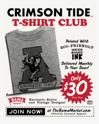 Crimson Tide T-shirt Club Membership - Poster #9760374