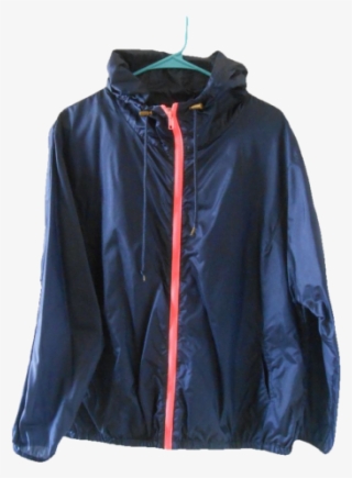 Forever 21 Pink & Black Hooded Rain Jacket Size L New - Hoodie #9760504