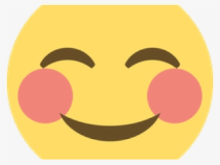 Blushing Emoji Clipart Embaressed - Smiley Face Emoji No Background #9763638