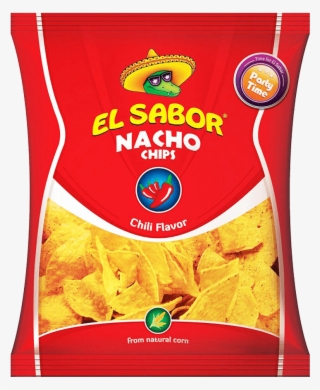 El Sabor Nacho Chips Chili Flavor 100 Gm - El Sabor Nachos #9765275