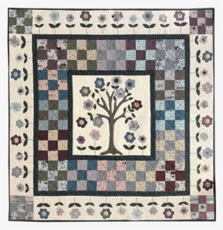 Y102, Cherry Tree Quilt, 52" X 52\ - Patchwork #9766566