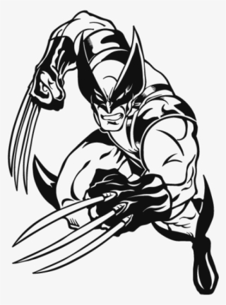 600 X 600 25 - Wolverine Black And White Cartoon #9766623
