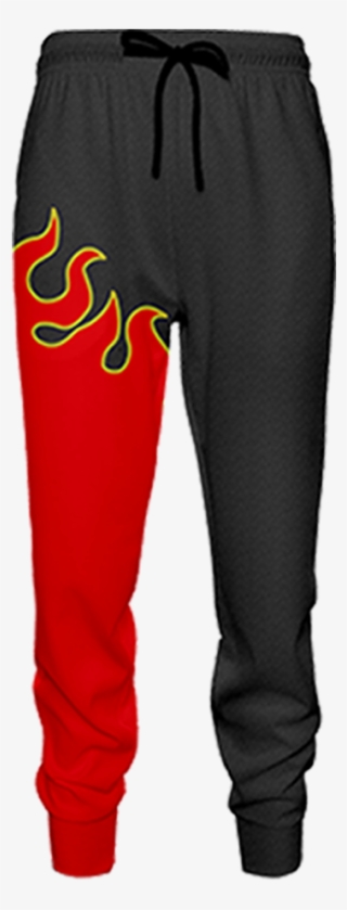 Tekken Jin Kazama Red Flame Cosplay Jogging Pants Fullprinted - Pocket #9766872