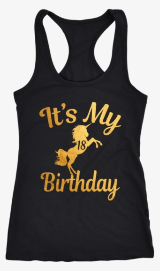 Magical It's My 18th Birthday Gold Unicorn 18 Tank - Queens Are Born - Unisex Hoodie #9767522
