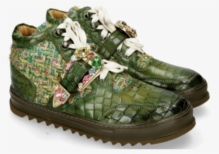 Maxima 5 Crock Ultra Green Textile Blush Sneakers - Outdoor Shoe #9768047