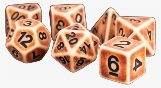 Mdg Resin Die Set Ancient Brown Png Pearl D10 Dice - Dice Game #9768942