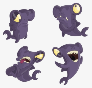 Hammer Shark Character Creation Vector Cartoon Toon - Cartoon #9769292 Hammer Shark Character Creation Vector Cartoon Toon - Cartoon #9769292
