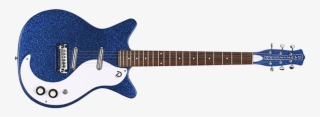 Danelectro 59m Nos Guitar In Blue Metal Flake - Danelectro 56 Mj #9770994