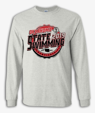 2019 Ossaa State Championship Swimming Long Sleeve - Long-sleeved T-shirt #9771607